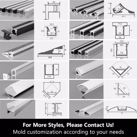 Pxg-508 LED Strip Light aluminium Aluminum Extrusion Profiles Prices