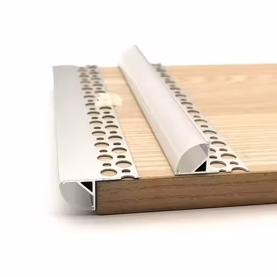 LED Strip Light Extrusion Light Channel Gypsum PC Cover LED Aluminum Profile