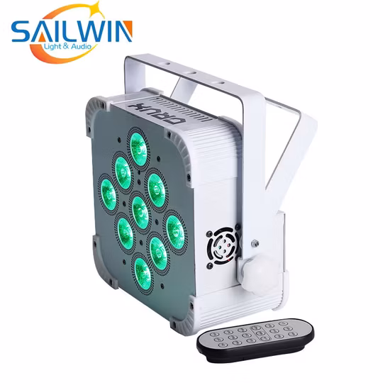 Hex 9*18W 6in1 Rgbaw UV LED Slim PAR Light LED Flat PAR Can