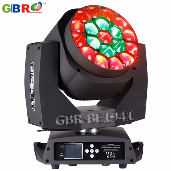 Gbr-Be1941 19X15W RGBW 4in1 LED Zoom B-Eye Moving Head Light